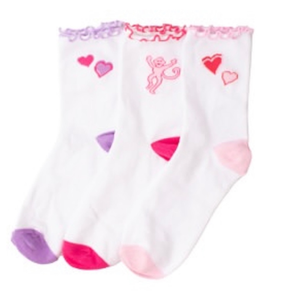 Roller Rabbit Valentine’s Ruffle Sock Set - Picture 3 of 3